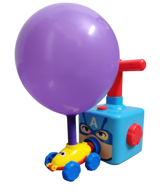 JUGUETE COCHES IMPULSADO POR GLOBOS